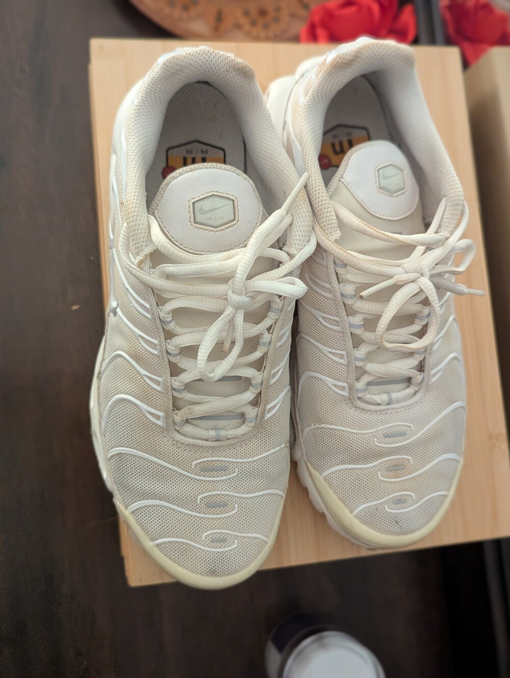 Nike Air Max Plus TN White Pure Platinum Sneakers Size 8 - Picture 10 of 10